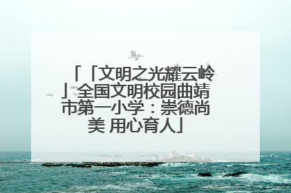 「文明之光耀云岭」全国文明校园曲靖市第一小学：崇德尚美 用心育人