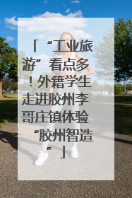 “工业旅游”看点多！外籍学生走进胶州李哥庄镇体验“胶州智造”