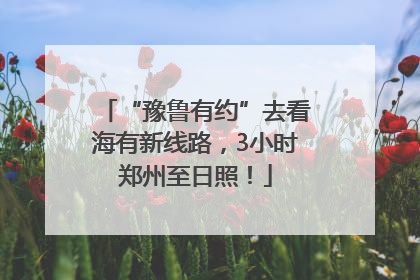 “豫鲁有约”去看海有新线路，3小时郑州至日照！