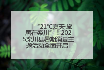 “21℃夏天·旅居在栾川”！2025栾川县暑期消夏主题活动全面开启