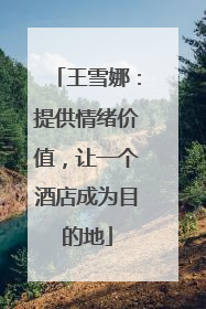 王雪娜：提供情绪价值，让一个酒店成为目的地