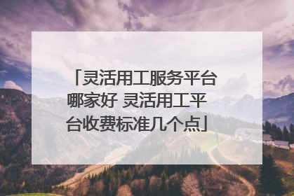 灵活用工服务平台哪家好 灵活用工平台收费标准几个点
