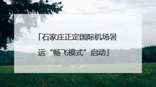 石家庄正定国际机场暑运“畅飞模式”启动