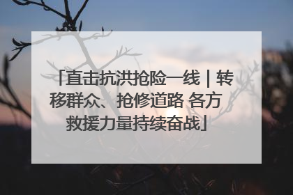 直击抗洪抢险一线｜转移群众、抢修道路 各方救援力量持续奋战