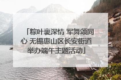 粽叶裹深情 军舞颂同心 无锡惠山区长安街道举办端午主题活动