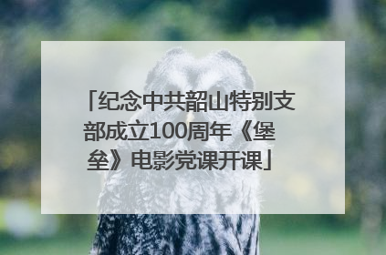 纪念中共韶山特别支部成立100周年《堡垒》电影党课开课