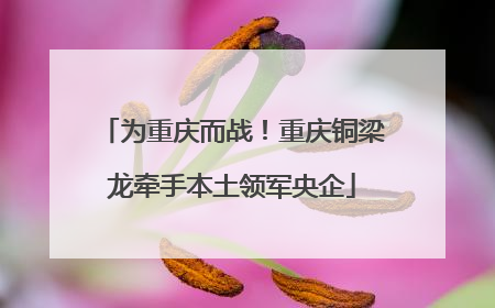 为重庆而战！重庆铜梁龙牵手本土领军央企