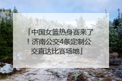 中国女篮热身赛来了！济南公交4条定制公交直达比赛场地