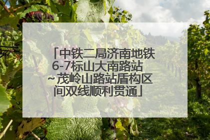 中铁二局济南地铁6-7标山大南路站～茂岭山路站盾构区间双线顺利贯通