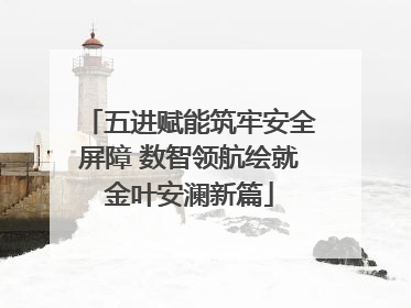 五进赋能筑牢安全屏障 数智领航绘就金叶安澜新篇