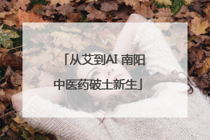 从艾到AI 南阳中医药破土新生