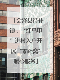 会泽县待补镇：“红马甲”进村入户开展“零距离”暖心服务