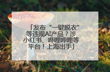 发布“一键脱衣”等违规AI产品？涉小红书、哔哩哔哩等平台！上海出手