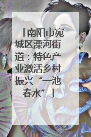 南阳市宛城区溧河街道：特色产业激活乡村振兴“一池春水”