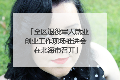 全区退役军人就业创业工作现场推进会在北海市召开