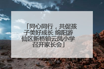 同心同行，共促孩子美好成长 绵阳游仙区新桥镇云凤小学召开家长会