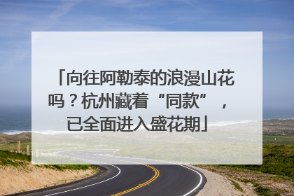 向往阿勒泰的浪漫山花吗？杭州藏着“同款”，已全面进入盛花期