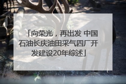向荣光，再出发 中国石油长庆油田采气四厂开发建设20年综述