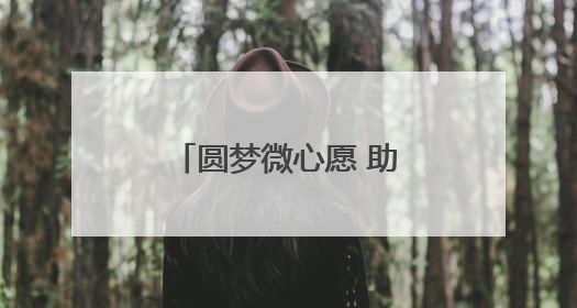 圆梦微心愿 助力孩子快乐成长