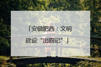 安徽肥西：文明建设“出圈记”