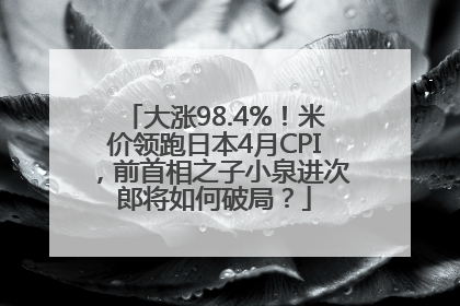 大涨98.4%！米价领跑日本4月CPI，前首相之子小泉进次郎将如何破局？