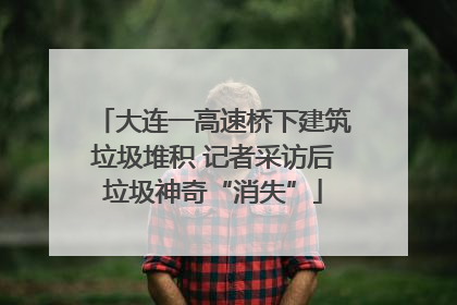 大连一高速桥下建筑垃圾堆积 记者采访后垃圾神奇“消失”