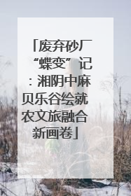 废弃砂厂“蝶变”记：湘阴中麻贝乐谷绘就农文旅融合新画卷