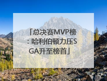总决赛MVP榜：哈利伯顿力压SGA升至榜首