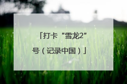 打卡“雪龙2”号（记录中国）