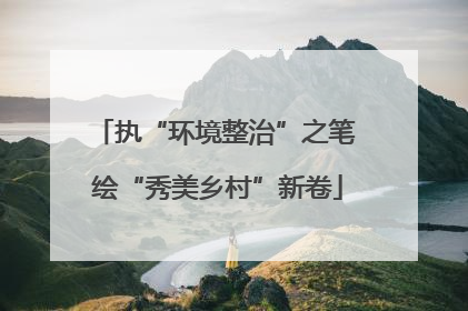 执“环境整治”之笔 绘“秀美乡村”新卷