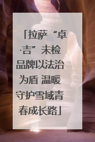 拉萨“卓·吉”未检品牌以法治为盾 温暖守护雪域青春成长路