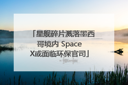 星舰碎片溅落墨西哥境内 SpaceX或面临环保官司