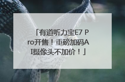 有道听力宝E7 Pro开售！重磅加码AI摄像头不加价！