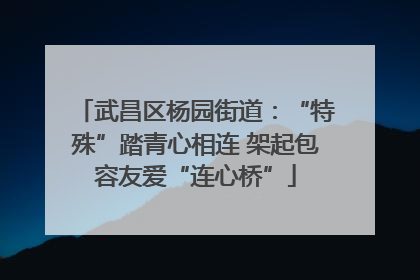 武昌区杨园街道：“特殊”踏青心相连 架起包容友爱“连心桥”