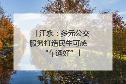 江永：多元公交服务打造民生可感“车通好”