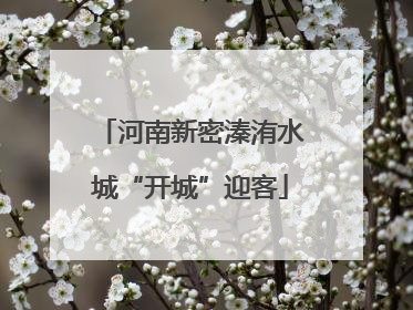 河南新密溱洧水城“开城”迎客