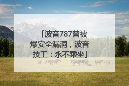 波音787曾被爆安全漏洞，波音技工：永不乘坐