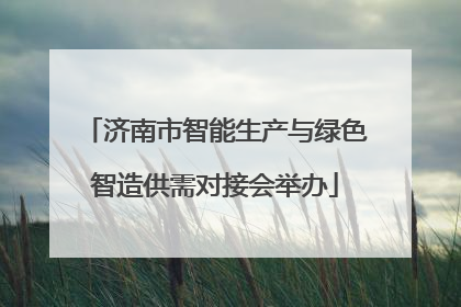 济南市智能生产与绿色智造供需对接会举办