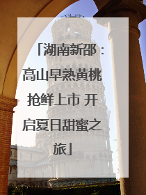 湖南新邵：高山早熟黄桃抢鲜上市 开启夏日甜蜜之旅