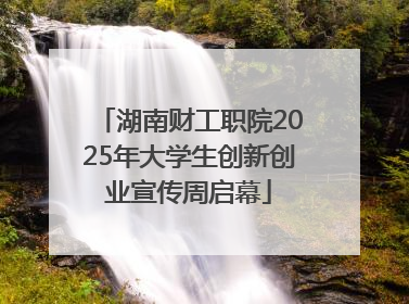 湖南财工职院2025年大学生创新创业宣传周启幕
