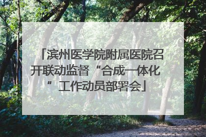 滨州医学院附属医院召开联动监督“合成一体化”工作动员部署会