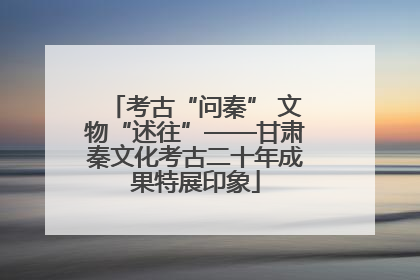 考古“问秦” 文物“述往”——甘肃秦文化考古二十年成果特展印象
