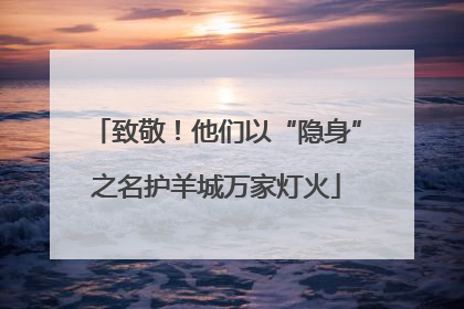 致敬！他们以“隐身”之名护羊城万家灯火