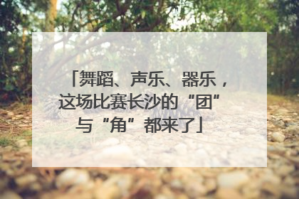 舞蹈、声乐、器乐，这场比赛长沙的“团”与“角”都来了