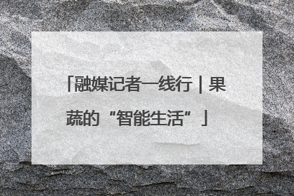 融媒记者一线行｜果蔬的“智能生活”