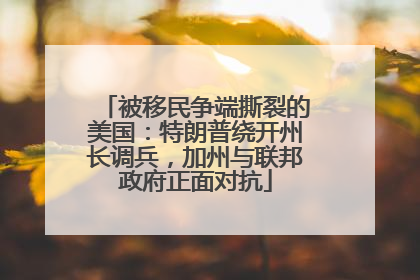 被移民争端撕裂的美国：特朗普绕开州长调兵，加州与联邦政府正面对抗