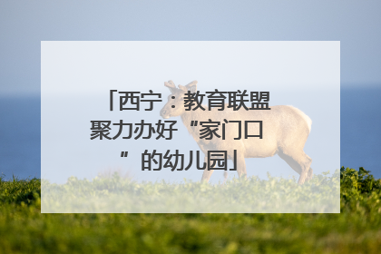 西宁：教育联盟聚力办好“家门口”的幼儿园