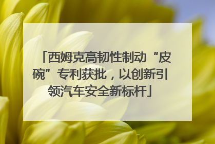 西姆克高韧性制动“皮碗”专利获批，以创新引领汽车安全新标杆