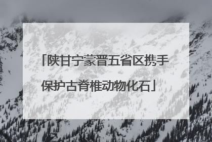 陕甘宁蒙晋五省区携手保护古脊椎动物化石