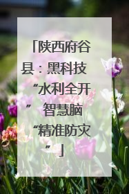 陕西府谷县：黑科技“水利全开” 智慧脑“精准防灾”